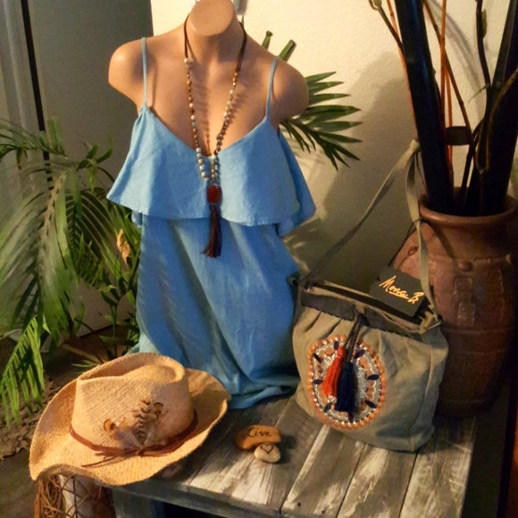 NEW BO HO MONA B. NWT TASSEL CROSS BODY BAG - Picture 5 of 16